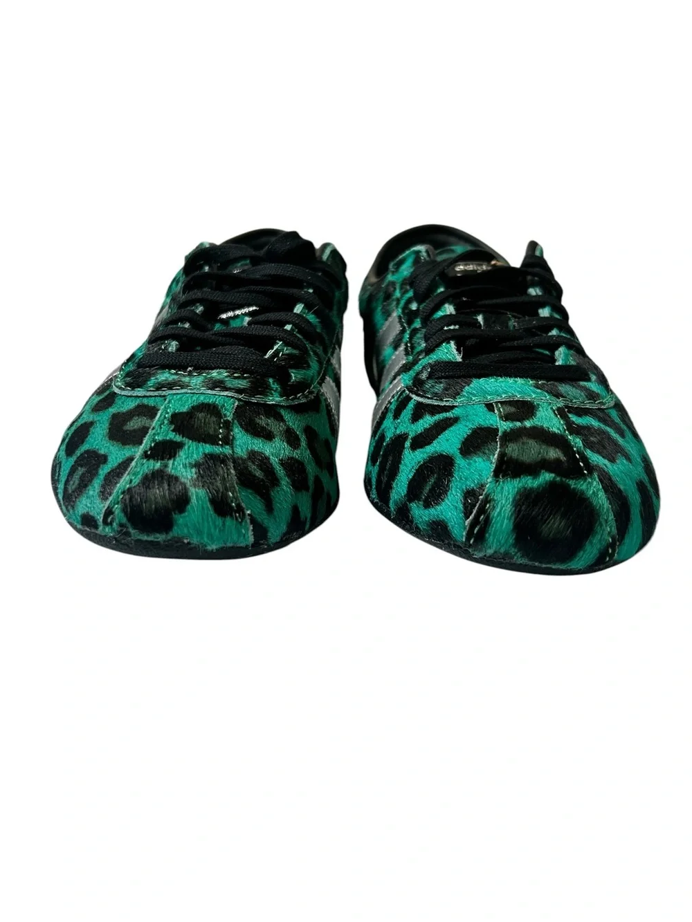 adidas Originals Tokyo W Green Leopard Print Pony Hair Sneakers Size 8.5 NWT